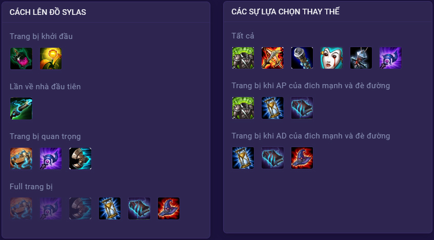lên đồ sylas
